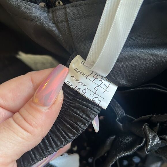 Sparkly Sequin Mermaid Prom Long Strapless Slit Bridesmaid Sexy Bodycon Formal - Picture 10 of 13